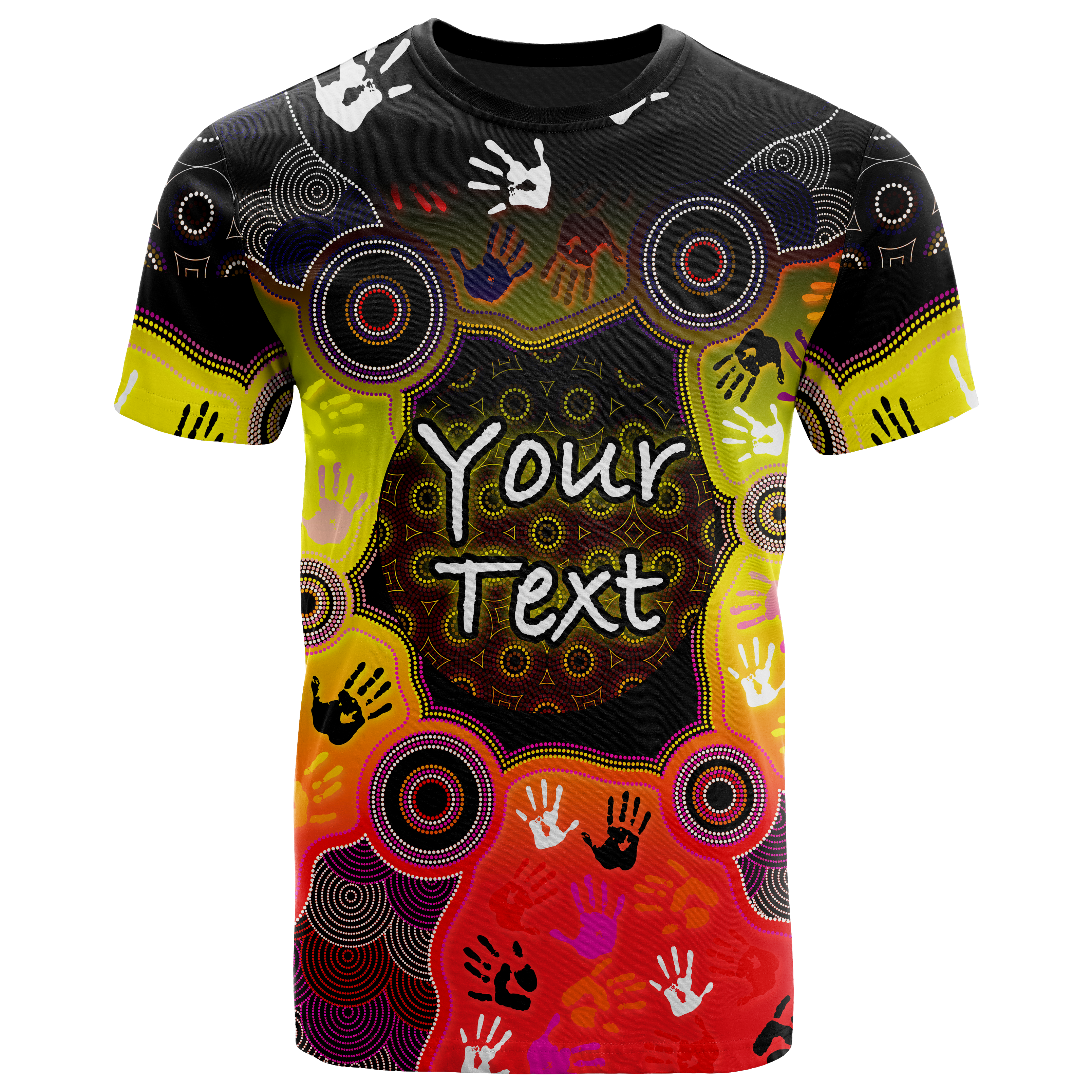 custom-aboriginal-kid-t-shirts-indigenous-circle-dot-painting-hand-art