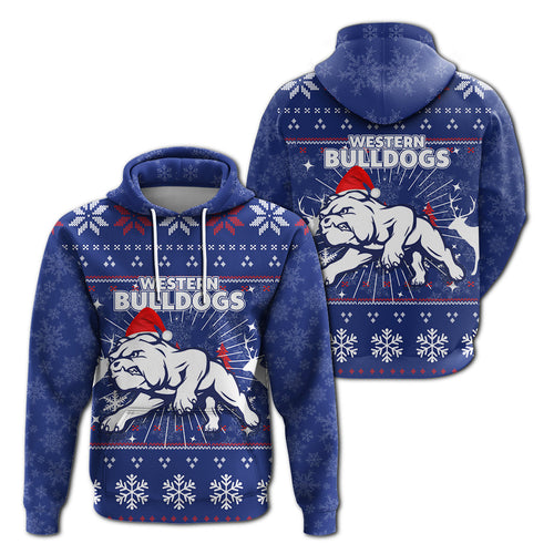 Western Bulldogs Hoodie - Christmas Ugly Style - LT12