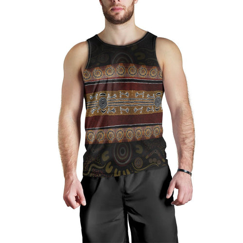 men-tank-aboriginal-dot-panting-art-horizontal-lines