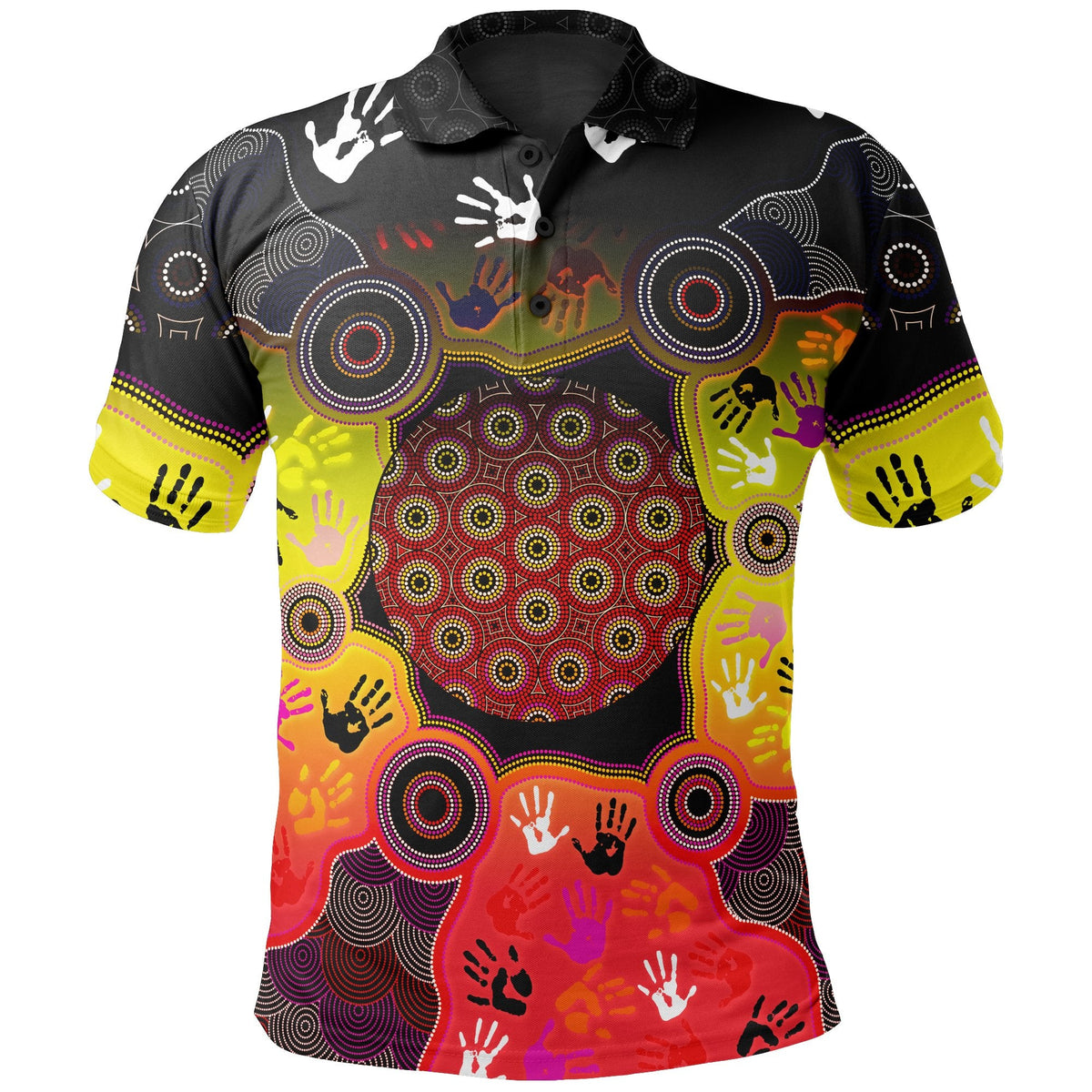 aboriginal-polo-shirt-indigenous-circle-dot-painting-hand-art