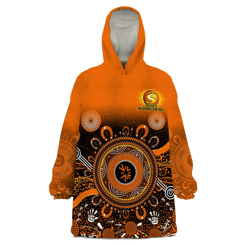 custom-text-and-number-perth-scorchers-wearable-blanket-hoodie-aboriginal-sunshine