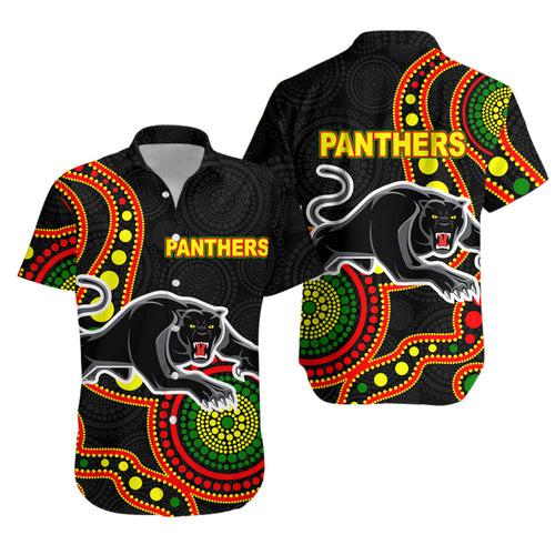 panthers-hawaiian-shirt-aboriginal-dot-painting