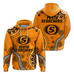 Perth Scorchers Aboriginal Art Cricket 2022 Hoodie - LT12