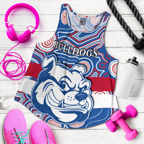 bulldogs-champion-2021-women-racerback-tank-western-indigenous-always-proud