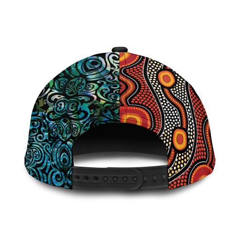 Australia Aboriginal Kangaroo Combine New Zealand Maori Kiwi Bird Cap - LT2