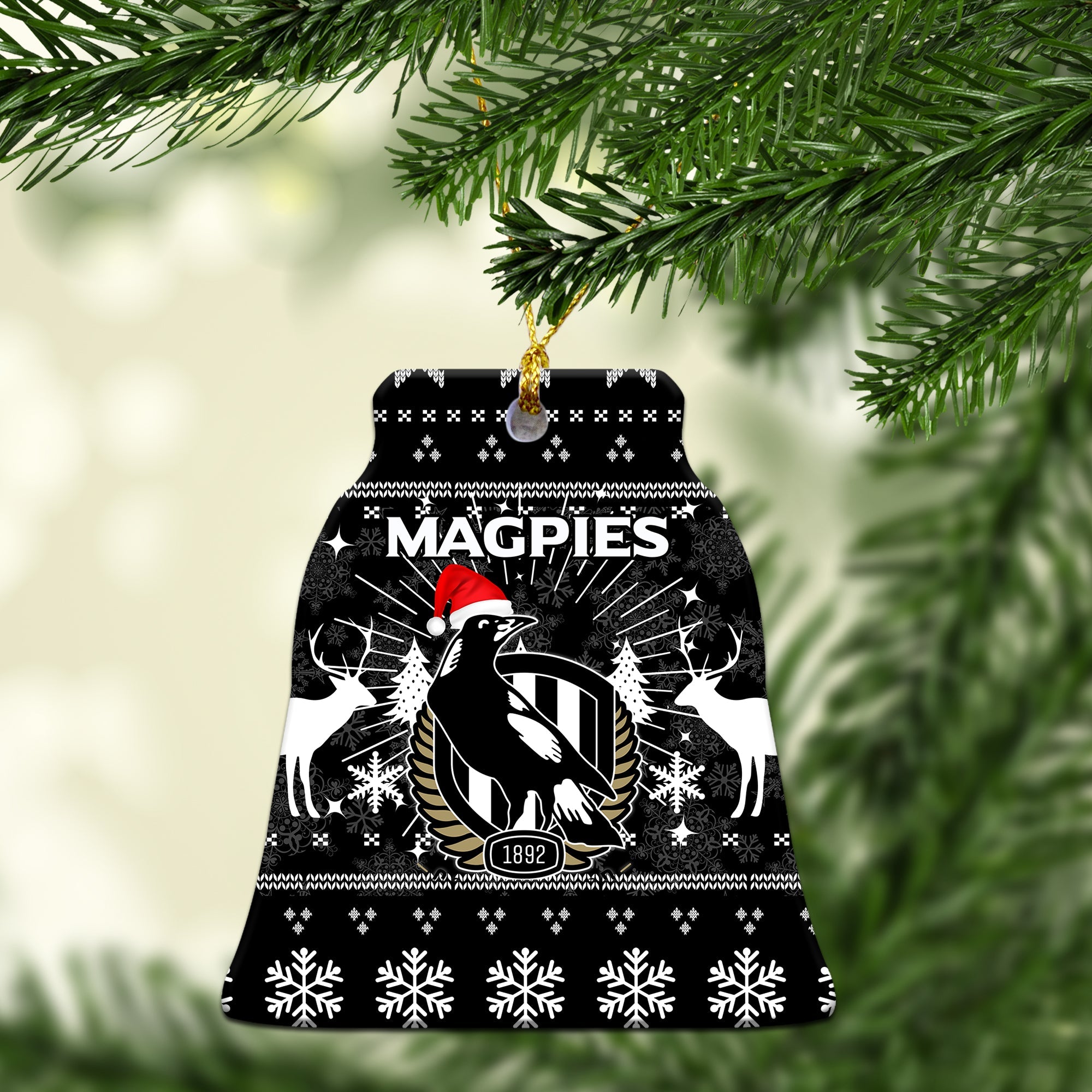 collingwood-magpies-christmas-ornament-christmas-ugly-style