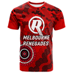 (Custom Personalised) Melbourne Renegades ANZAC Day Aboriginal T-Shirt 