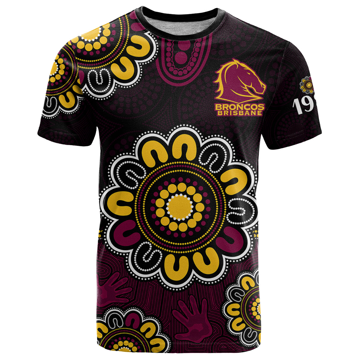 custom-personalised-nrl-brisbane-broncos-rugby-1987-aboriginal-t-shirt