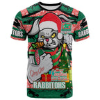 rabbitohs-christmas-rugby-t-shirt-merry-christmas-super-rabbitohs-with-rugby-ball-and-aboriginal-patterns-custom-t-shirt