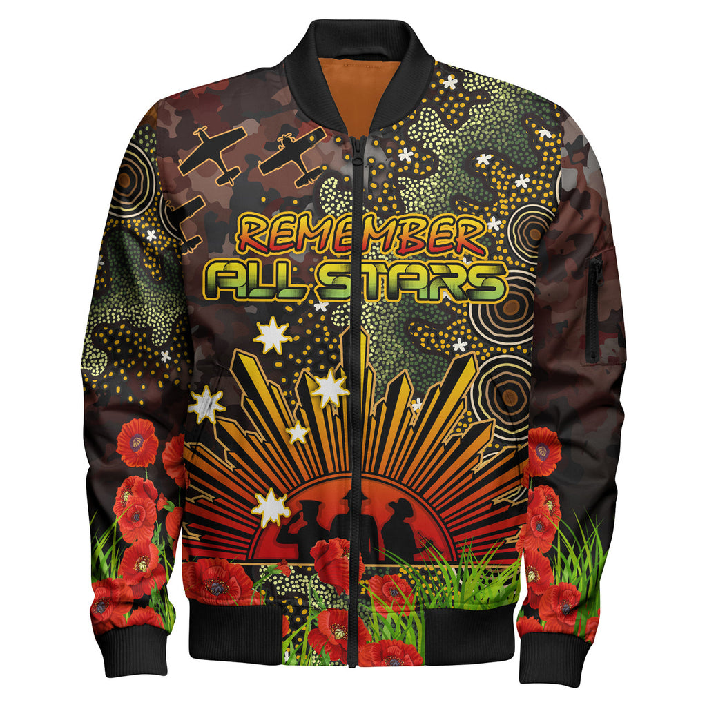 all-stars-rugby-bomber-jacket-custom-anzac-all-stars-with-remembrance-poppy-and-indigenous-patterns-bomber-jacket