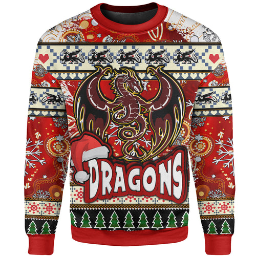 st-george-rugby-christmas-sweatshirt-custom-xmas-dragon-christmas-balls-snowflake-with-aboriginal-patterns-sweatshirt