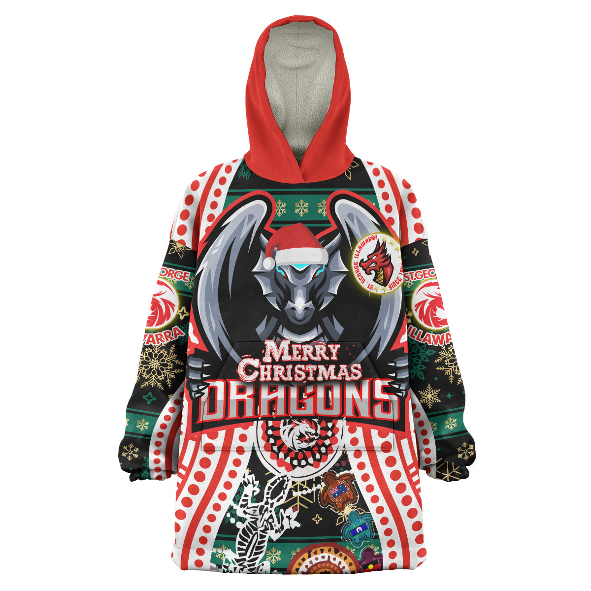 st-george-rugby-christmas-snug-hoodie-custom-merry-christmas-st-george-illawarra-dragons-oodie-blanket