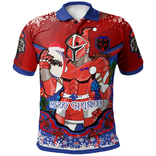 knights-rugby-christmas-polo-shirt-custom-merry-christmas-newcastle-knights-indigenous-polo-shirt