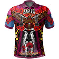 eagles-aboriginal-rugby-anzac-day-custom-polo-shirt-remembrance-sea-eagles-with-poppy-flower-watercolour-style