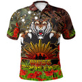 tigers-rugby-polo-shirt-custom-anzac-tigers-with-remembrance-poppy-and-indigenous-patterns-polo-shirt