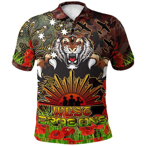 tigers-rugby-polo-shirt-custom-anzac-tigers-with-remembrance-poppy-and-indigenous-patterns-polo-shirt-1