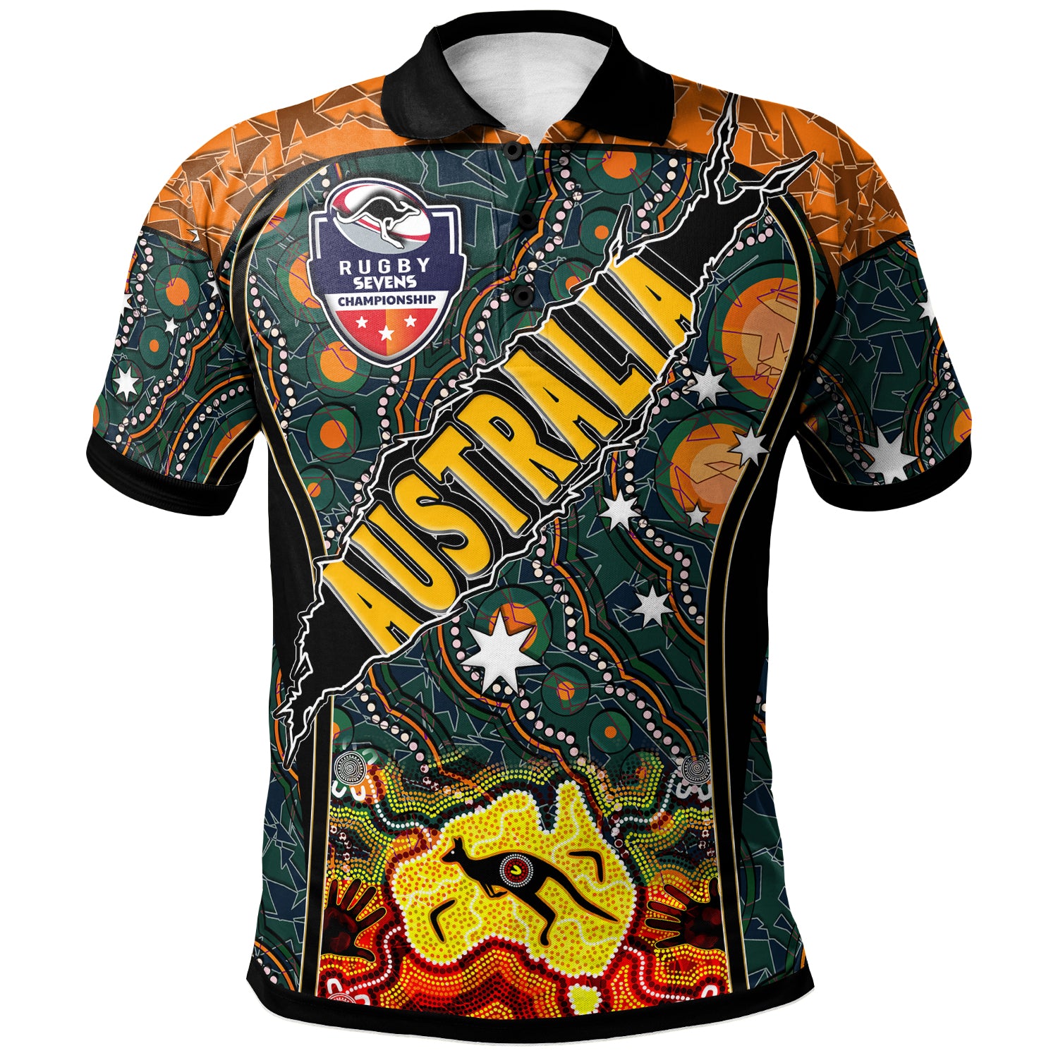 australian-rugby-sevens-mens-squad-polo-shirt-custom-australia-rugby-championship-aboriginal-culture-personalised-player-and-number-polo-shirt