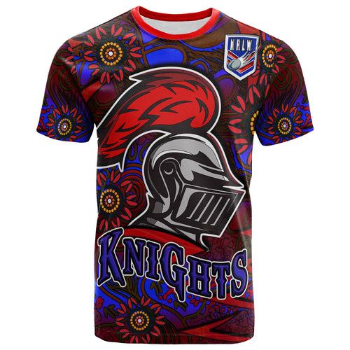 nrlw-knights-rugby-t-shirt-custom-knights-womens-rugby-league-aboriginal-style-player-and-number-woman-t-shirt