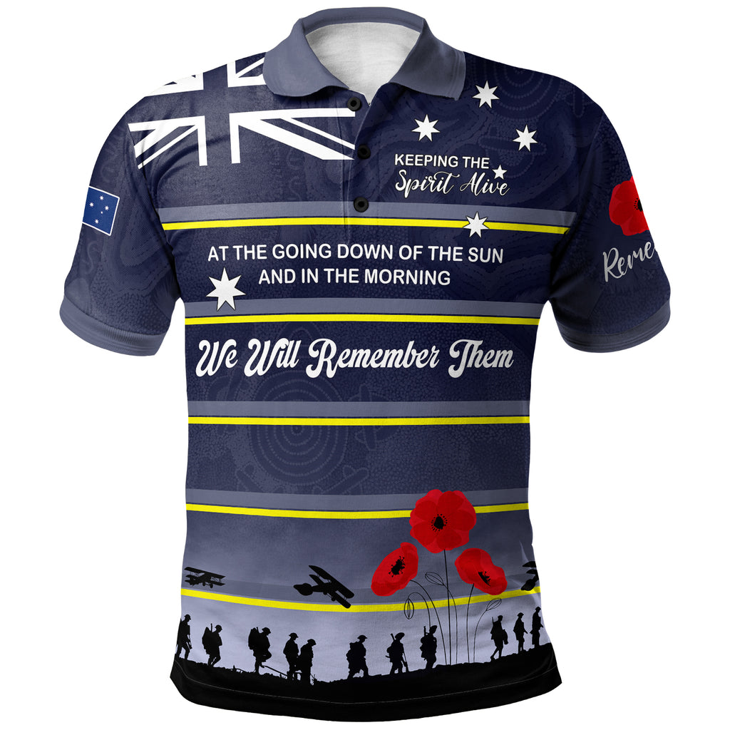 australia-north-queensland-anzac-custom-polo-shirt-keeping-the-spirit-alive-polo-shirt