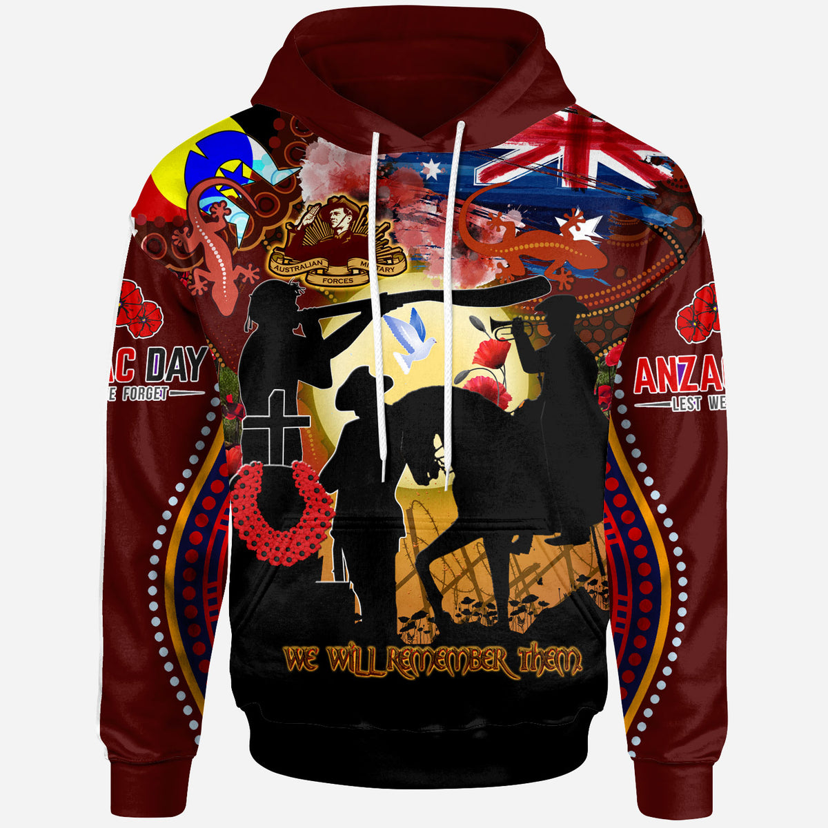 australia-anzac-day-brown-hoodie-custom-the-indigenous-culture-commemorative-hoodie
