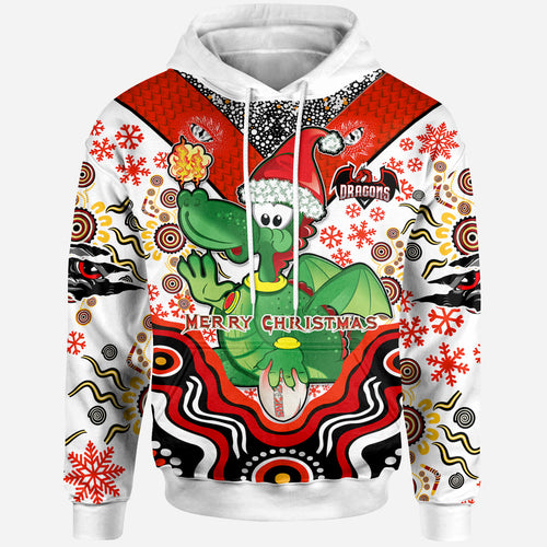 st-george-rugby-christmas-hoodie-custom-christmas-green-dragons-indigenous-hoodie