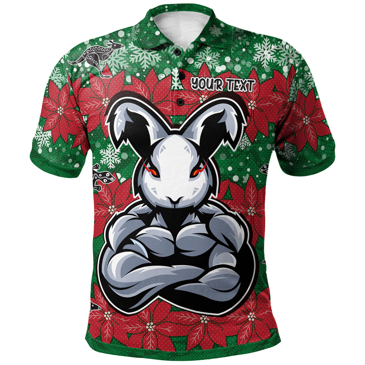 rabbitohs-christmas-rugby-polo-shirt-custom-indigenous-super-rabbitohs-polo-shirt