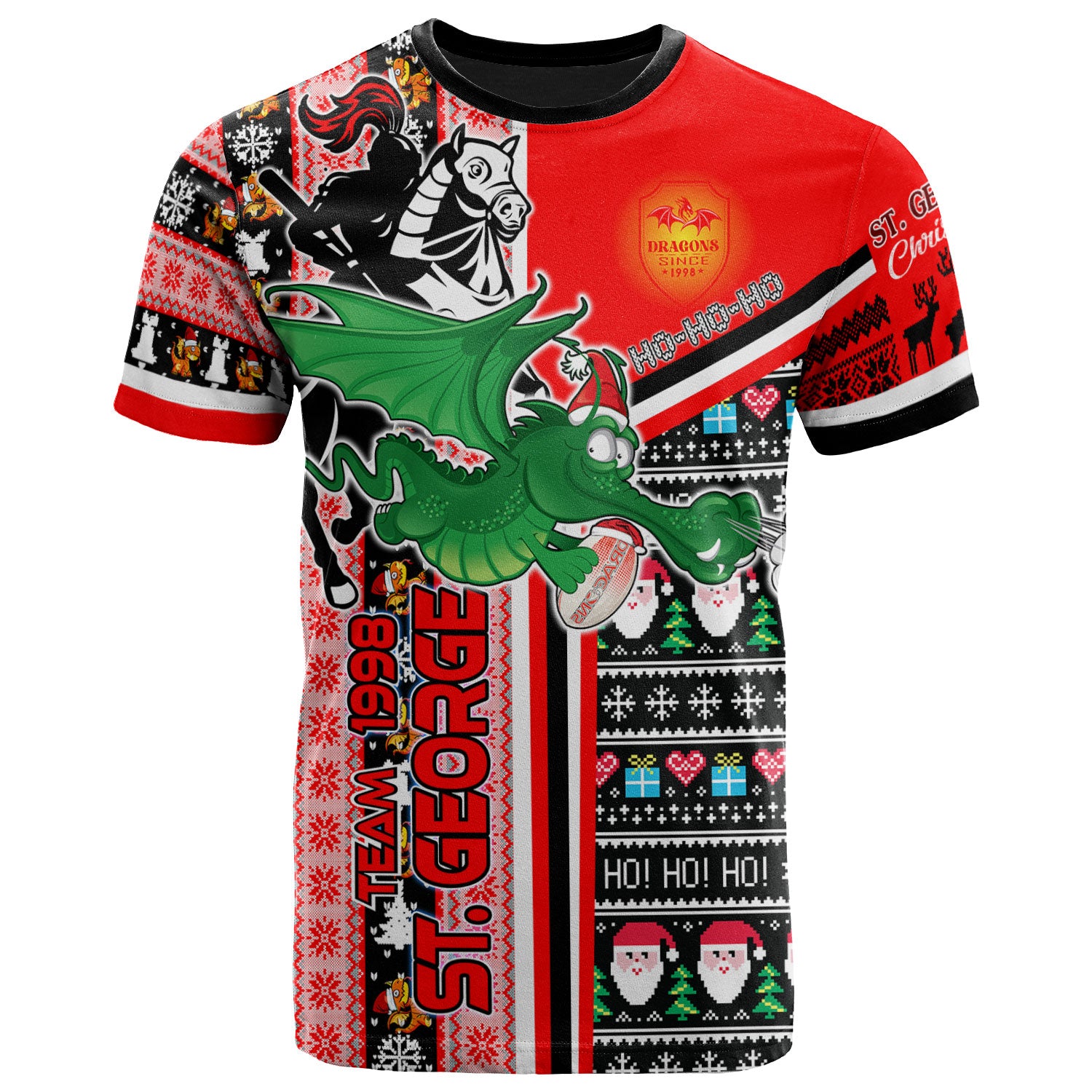 st-george-rugby-christmas-t-shirt-custom-st-george-xmas-green-dragon-with-snowflakes-and-rugby-ball-t-shirt