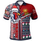 roosters-rugby-christmas-polo-shirt-custom-scratch-roosters-snowflakes-ho-ho-ho-personalized-name-and-number-polo-shirt