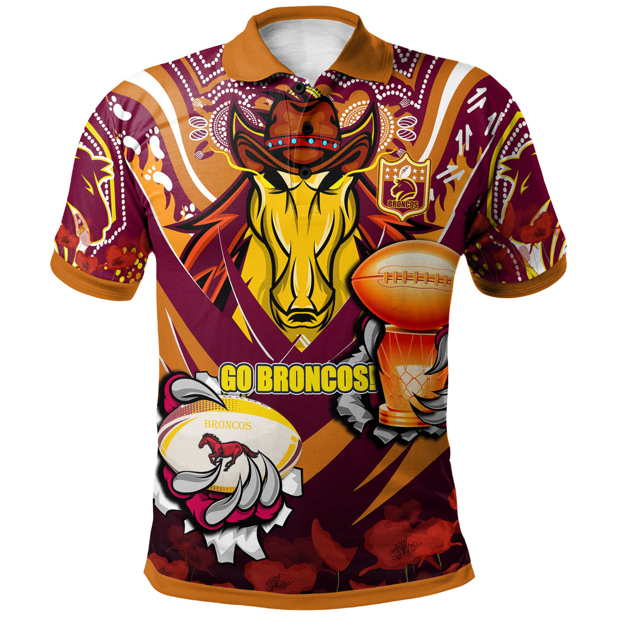 broncos-premierships-rugby-polo-shirt-custom-go-broncos-champion-claw-scratch-aboriginal-culture-polo-shirt