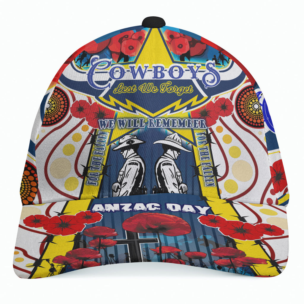 cowboys-anzac-day-watercolour-rugby-cap-custom-remembrance-cowboys-with-poppy-flower