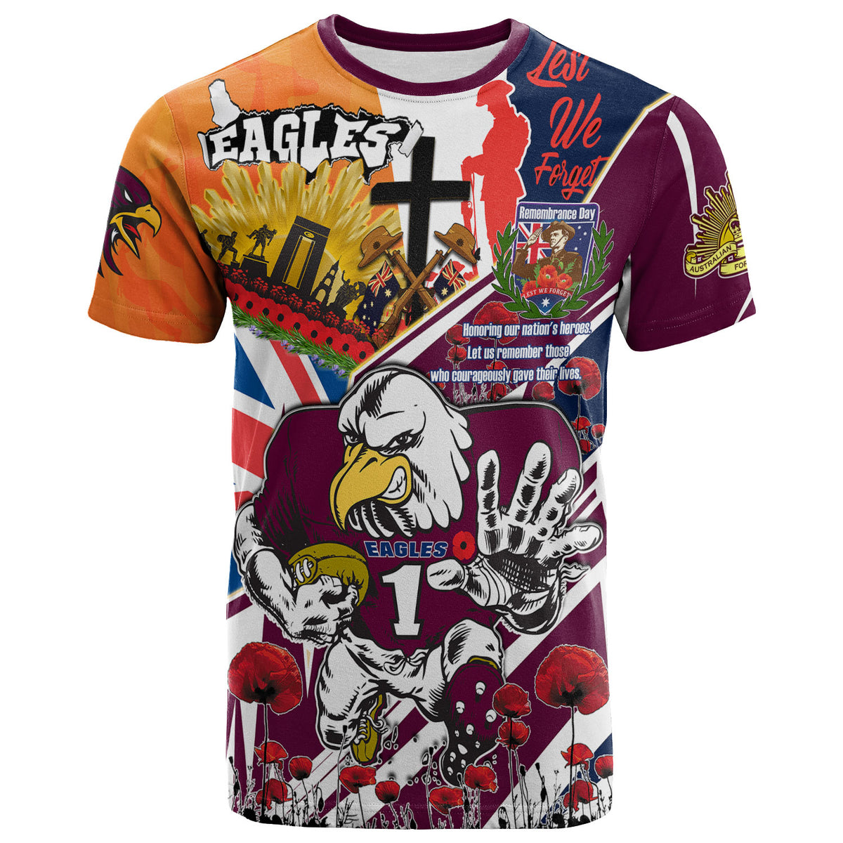 sea-eagles-rugby-t-shirt-custom-remembrance-eagles-anzac-quote-with-poppy-and-rosemary-t-shirt