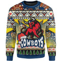 cowboys-rugby-christmas-sweatshirt-custom-xmas-cowboys-christmas-balls-snowflake-with-aboriginal-patterns-sweatshirt