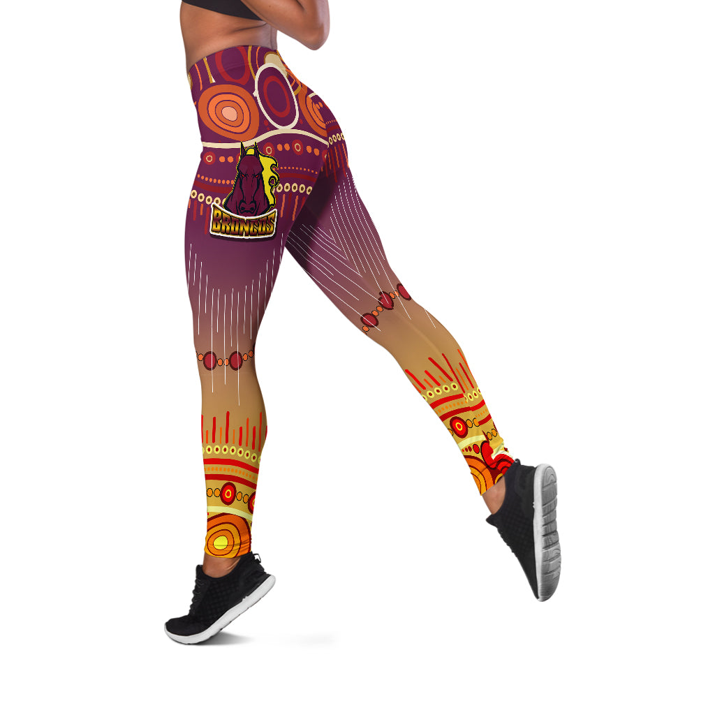 broncos-rugby-leggings-horse-aboriginal-patterns-leggings