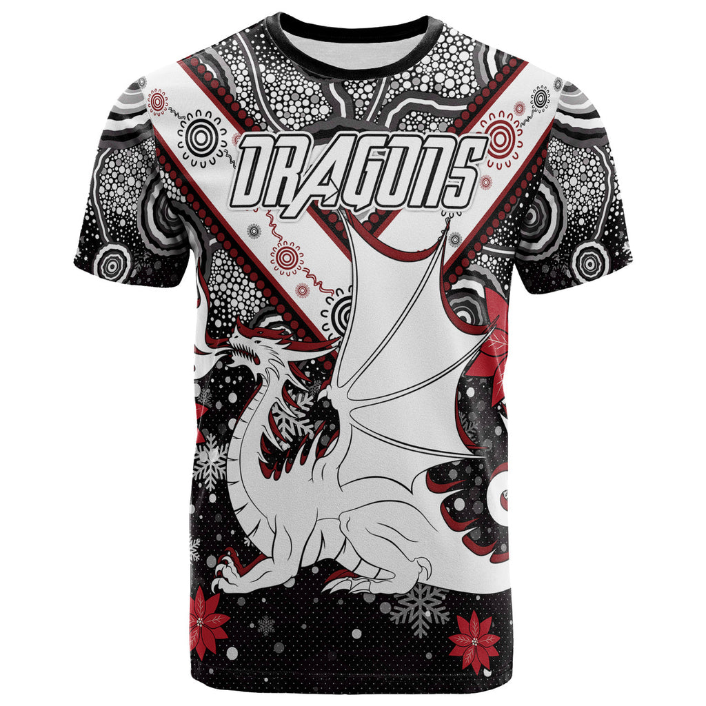 st-george-christmas-t-shirt-custom-christmas-indigenous-dragons-t-shirt