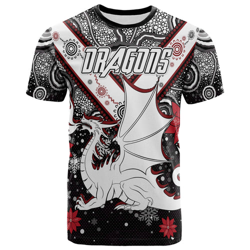 st-george-christmas-t-shirt-custom-christmas-indigenous-dragons-t-shirt