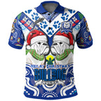 bulldogs-rugby-christmas-polo-shirt-custom-merry-bulldogs-christmas-indigenous-polo-shirt