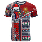 roosters-rugby-christmas-t-shirt-custom-scratch-roosters-snowflakes-ho-ho-ho-personalized-name-and-number-t-shirt