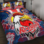 roosters-indigenous-rugby-custom-quilt-bed-set-protection-under-the-sun