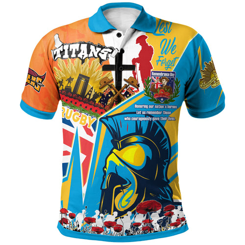 titans-rugby-polo-shirt-custom-remembrance-titans-anzac-quote-with-poppy-and-rosemary-polo-shirt