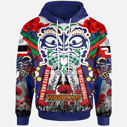 warriors-rugby-anzac-watercolor-custom-hoodie-remembrance-new-zealand-warriors-with-maori-tino-rangatiratanga-flag-hoodie