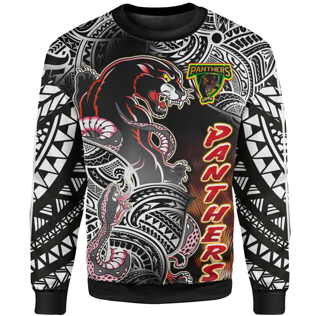 panthers-rugby-polynesian-sweatshirt-custom-wild-black-super-panthers-sweatshirt