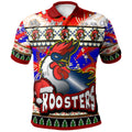 roosters-rugby-christmas-polo-shirt-custom-xmas-roosters-christmas-balls-snowflake-with-aboriginal-patterns-polo-shirt