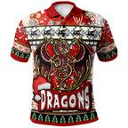 st-george-rugby-christmas-polo-shirt-custom-xmas-dragon-christmas-balls-snowflake-with-aboriginal-patterns-polo-shirt