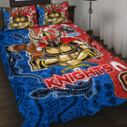 knights-aboriginal-rugby-quilt-bed-set-custom-indigenous-knights-with-aussie-lizard-and-eagle