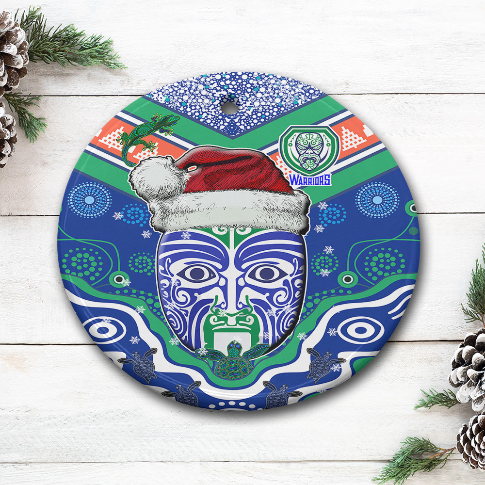 warriors-rugby-christmas-ornaments-custom-merry-new-zealand-warriors-christmas-indigenous-ornaments
