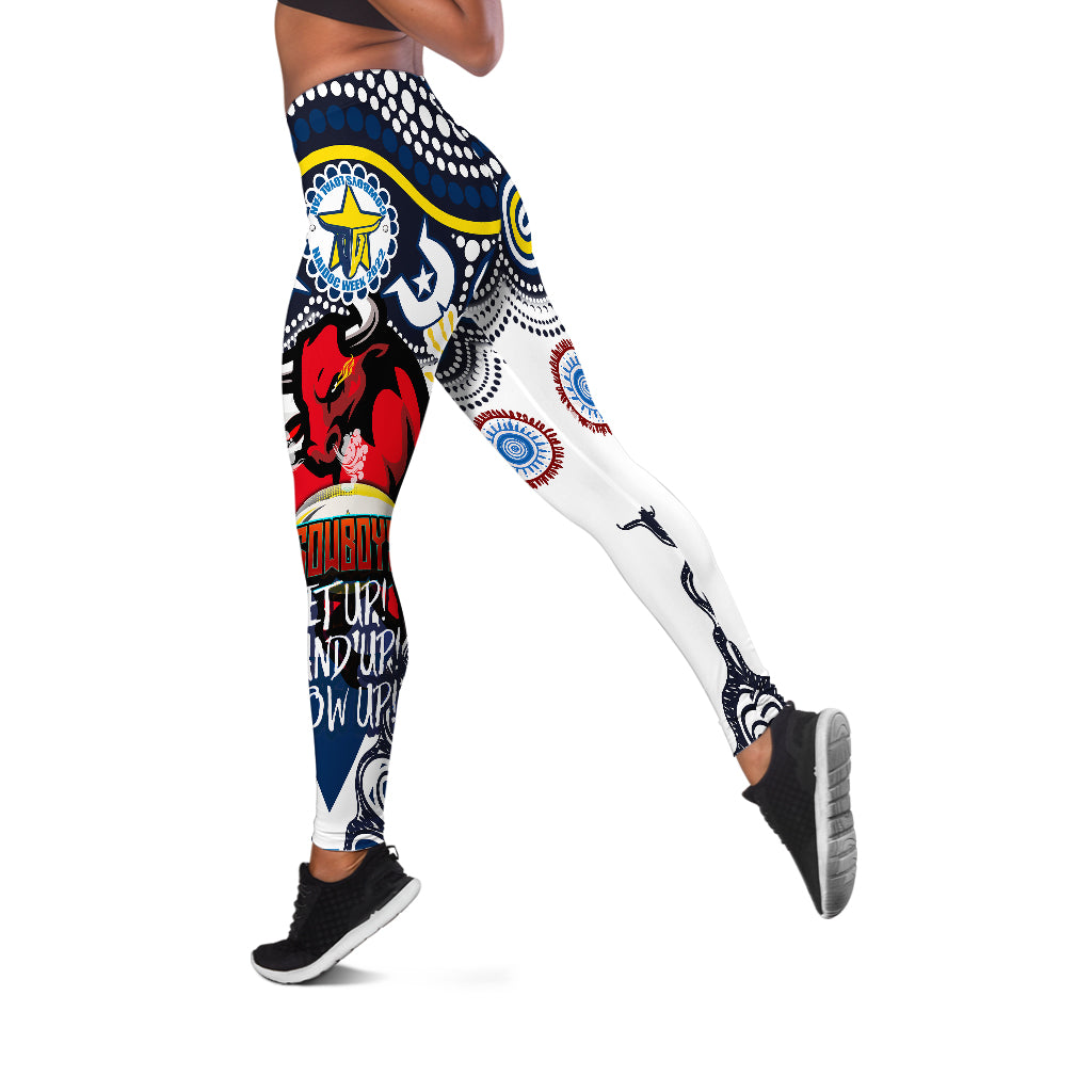 cowboys-rugby-naidoc-week-leggings-indigenous-north-queensland-cowboys-getting-up-standing-up-and-showing-up-leggings
