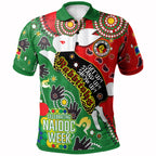 rabbitohs-rugby-naidoc-week-custom-watercolour-dot-painting-polo-shirt-rabbitohs-getting-up-standing-up-showing-up