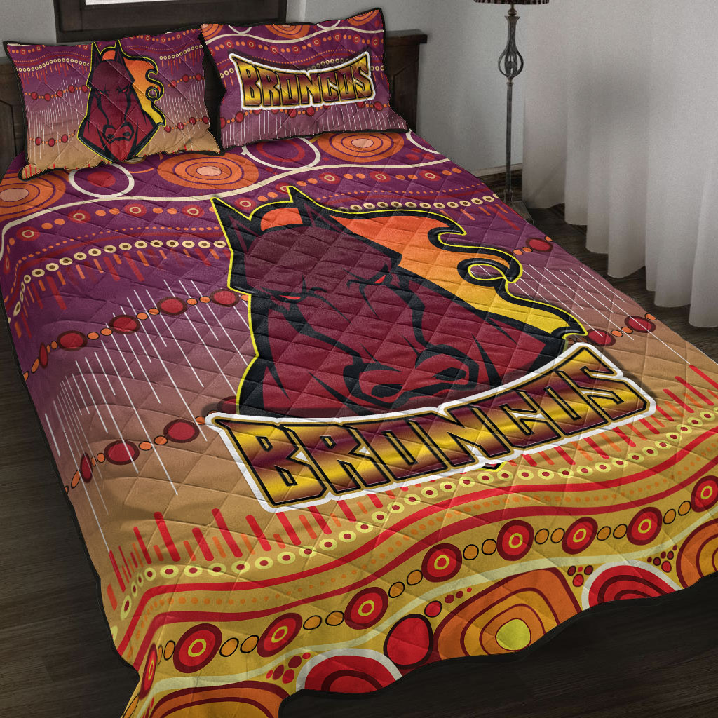 broncos-rugby-quilt-bed-set-horse-aboriginal-patterns-quilt-bed-set