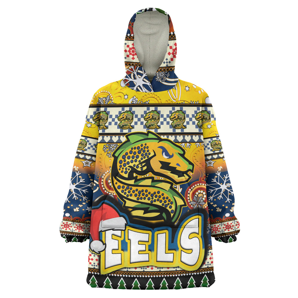 eels-rugby-christmas-snug-hoodie-custom-xmas-eels-christmas-balls-snowflake-with-aboriginal-patterns-wearable-blanket-hoodie