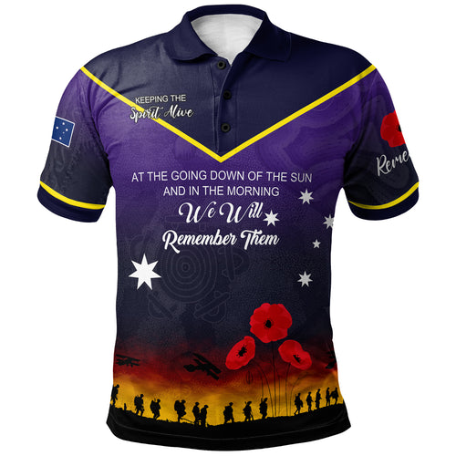 australia-melbourne-anzac-custom-polo-shirt-keeping-the-spirit-alive-polo-shirt